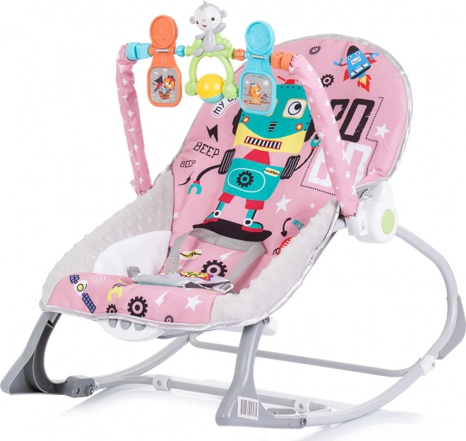 CHIPOLINO Bebe ljuljačka vibrirajuća 2u1 Baby Spa Pink