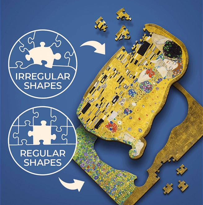 Drvene puzzle Gustav Klimt - Poljubac 200 dijelova