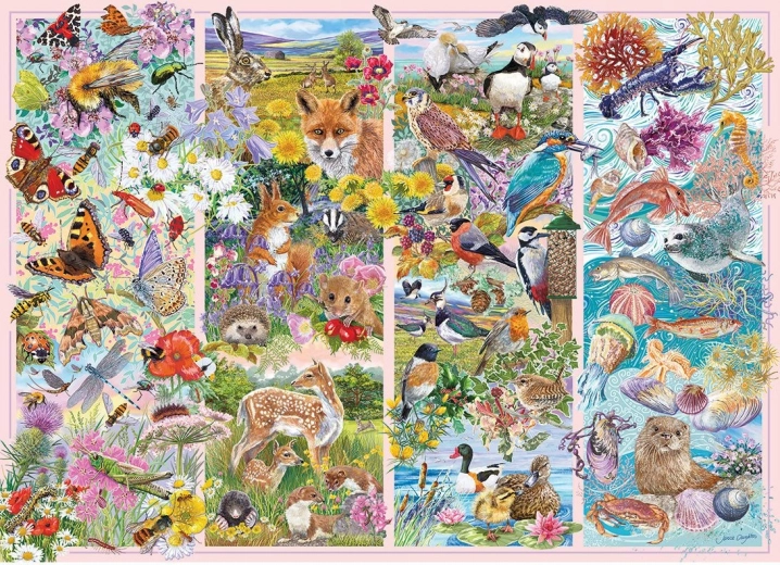 Gibsons puzzle Znatiželjne životinje 1000 dijelova
