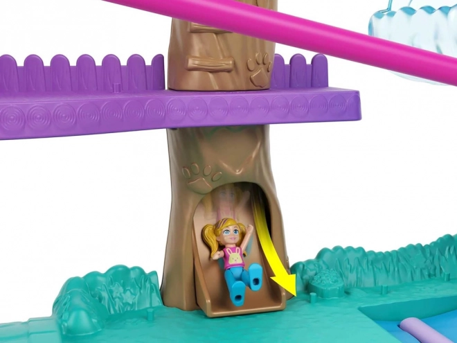 Polly Pocket Set figurica Životinjske avanture Kućica na drvetu