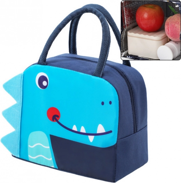 Termoizolacijska torba za užinu Dino plava 23 cm