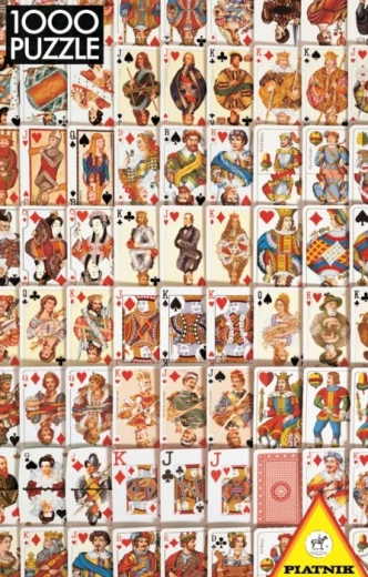 PIATNIK puzzle igraće karte 1000 dijelova