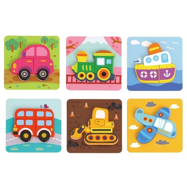 Woopie drvene puzzle vozila Montessori FSC