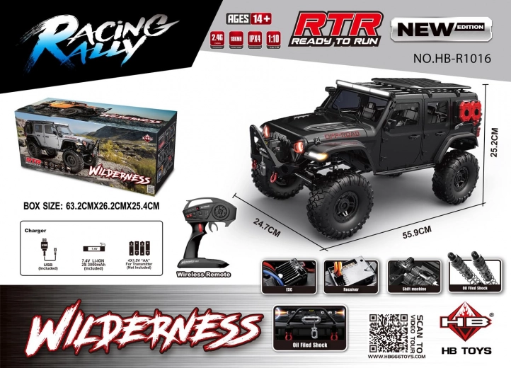 RC auto WILDERNESS RTR 1:10 crno