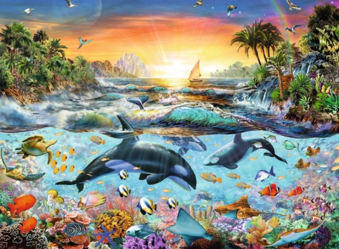 Puzzle Kitovni zaljev XXL 200 dijelova