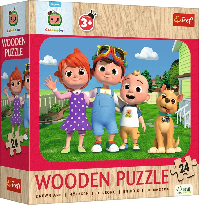 Drvene puzzle Veseli CoComelon 24 dijelova