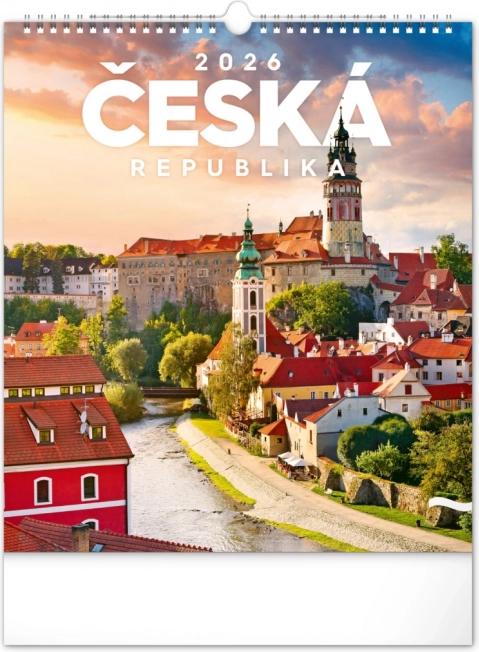 Zidni kalendar Češka republika 2026