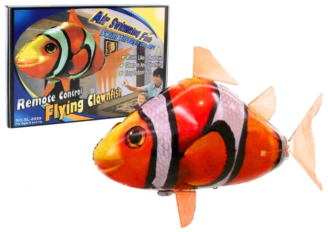 Daljinski upravljana riba R/C Clownfish Narančasti Leteći Balon