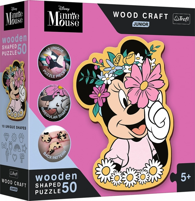 Drvene puzzle junior U svijetu Minnie 50 dijelova