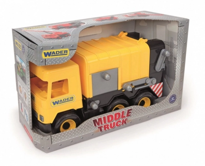 Žuti kamion za smeće 42 cm Middle Truck u kutiji