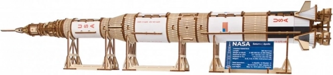 Ugears drveni model rakete NASA Saturn V 1:170