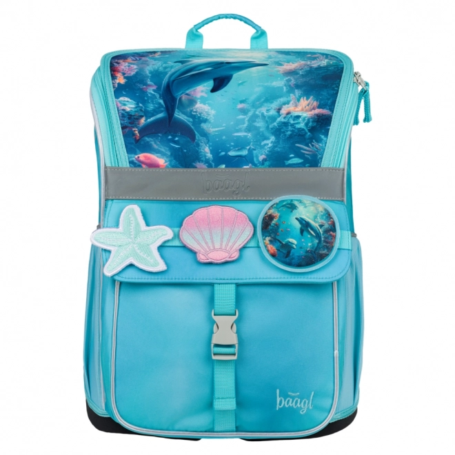 Baagl set školskih potrepština Zippy Delfin