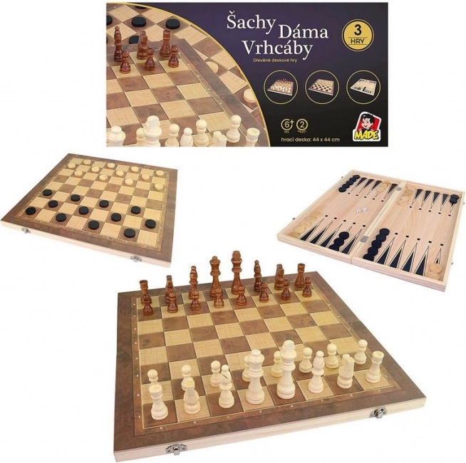 Šah set sa šahovnicom 44 x 44 cm
