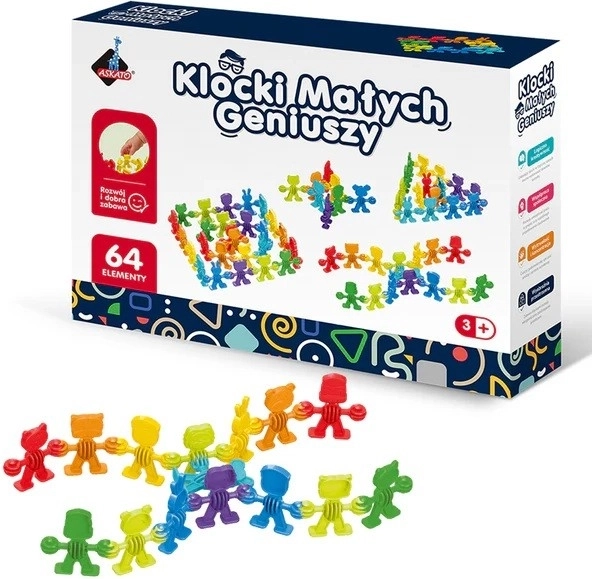 Kockice Mali Genijalci – brojalice, 64 kom