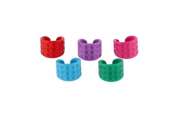 Kreativni set za prstenove od plastike u kutiji 12x21x3,5cm 12 komada u boksu