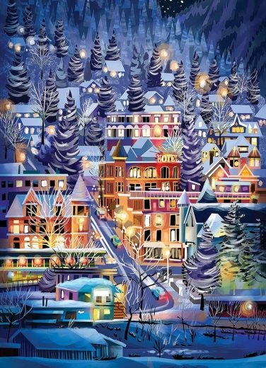 Puzzle Skijaško mjesto 500 dijelova