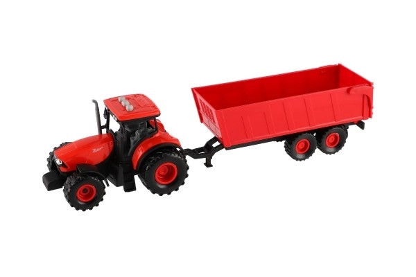 Crveni traktor Zetor s prikolicom sa zvučnim i svjetlosnim efektima - 36 cm