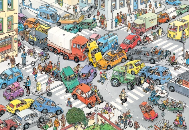 JUMBO Puzzle JvH Prometni kaos sa Zra0dnima i brodom 2x1000 komada