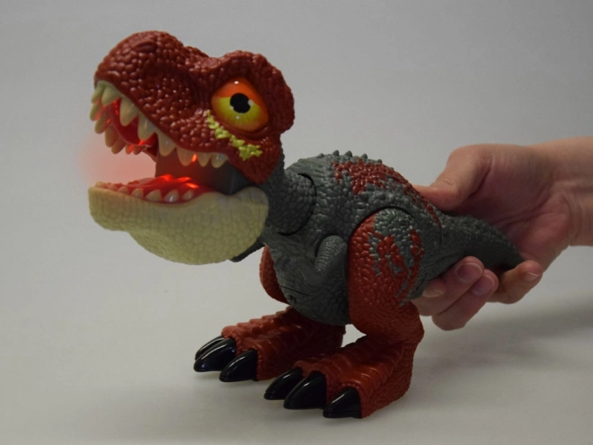 Dinosaurus Tyrannosaurus Rex s pokretnim dijelovima i efektima zvuka i svjetla