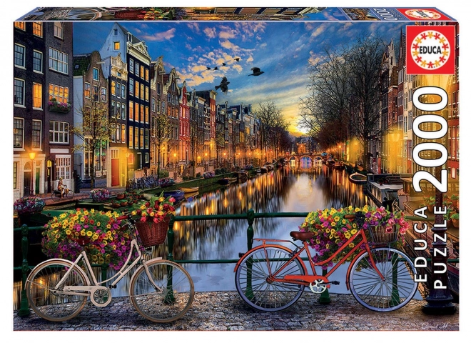 EDUCA Puzzle Romantični Amsterdam 2000 dijelova