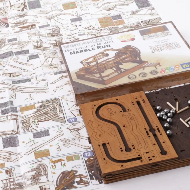 WOODEN CITY 3D drvene puzzle Staza za kuglice 265 dijelova