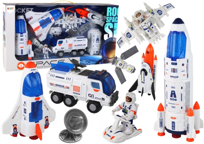 Svemirska misija Set svemirskih raketa Svemirski brodovi Svemirska vozila 12 kom