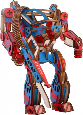 Woodcraft drvene 3D puzzle Powersuit u boji