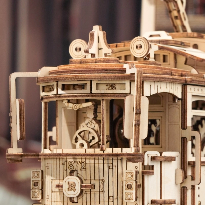RoboTime 3D drveni mehanički puzzle Tramvaj