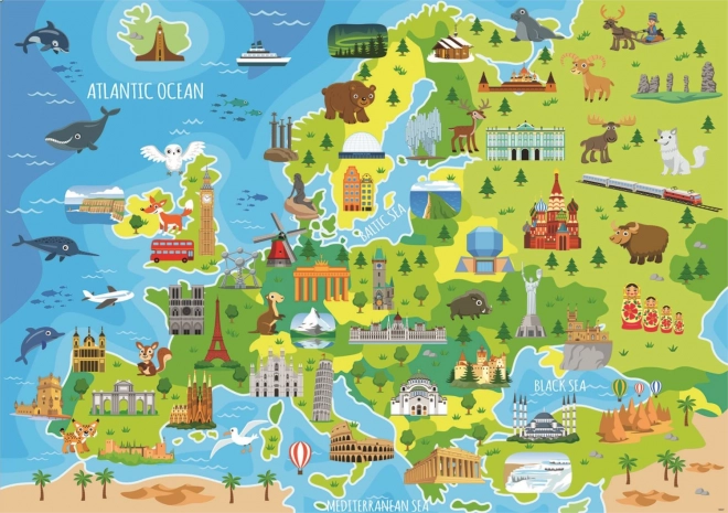 Educa puzzle Karta Europe 150 dijelova