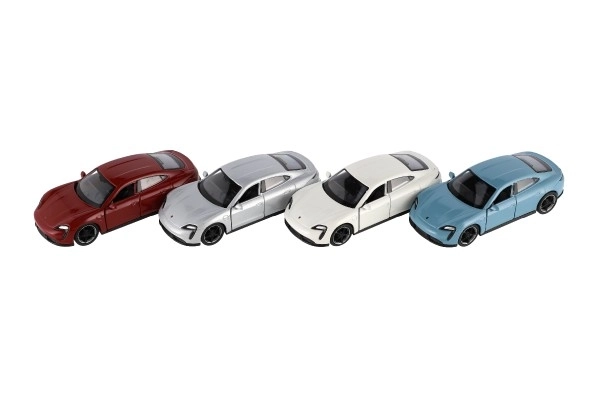 Auto Welly Porsche Taycan Turbo S metalik/plast 12 cm 4 boje na povlačenje 12 kom u kutiji