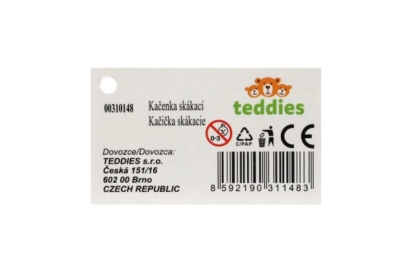 Skačuća plastična patkica na ključ
