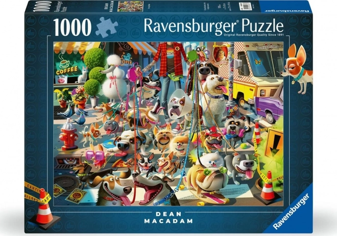 Puzzle s motivom šetnje pasa 1000 dijelova