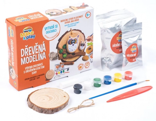 MODELO Drvena glina za modeliranje - sove