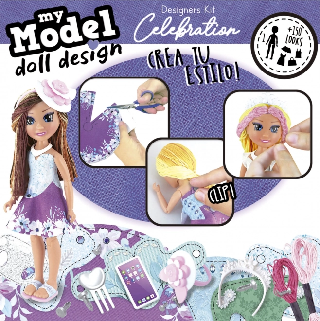 EDUCA Kreativni set Moji Model Dizajn Lutka: Proslava