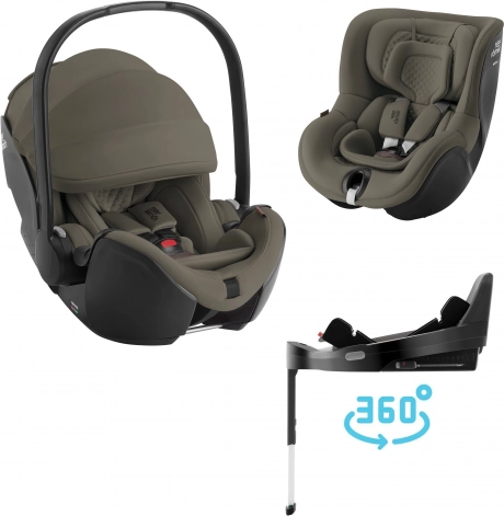 Set autosjedalica Baby-Safe Pro + Vario Base 5Z + Dualfix 5Z Lux, Urban Olive