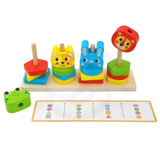 Woopie Montessori Životinjska Piramida 27 kom