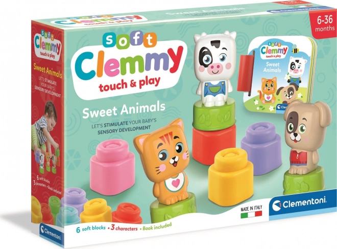 CLEMENTONI Soft Clemmy Igraći set s knjižicom Draga životinjica