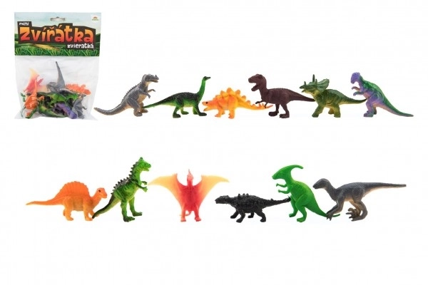 Mini dinosauri – plastične figurice 6-7 cm, 12 kom