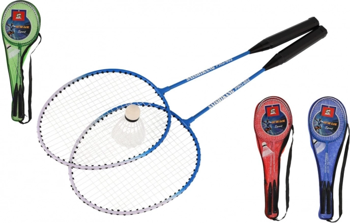 Badmintonski set 2 reketa i 1 loptica u futroli, 64 cm