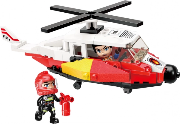 Spasilački helikopter s funkcionalnim elementima