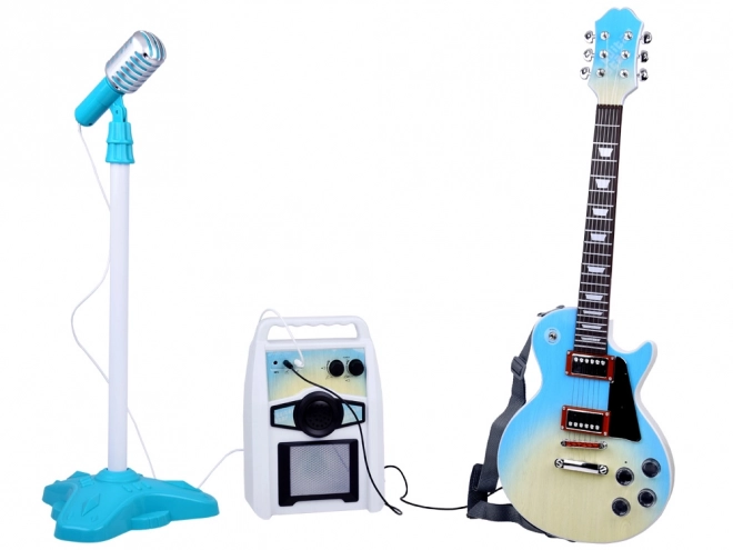 Električna gitara s mikrofonom i pojačalom za djecu Karaoke