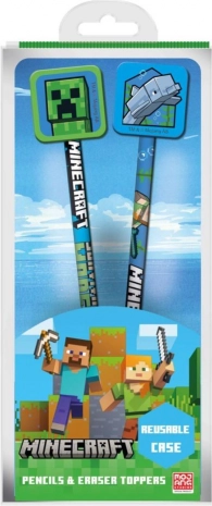 Set olovaka MINECRAFT s topperima, 2 kom