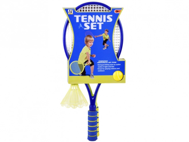 Set za badminton i tenis s pjenastim lopticama i košaricama