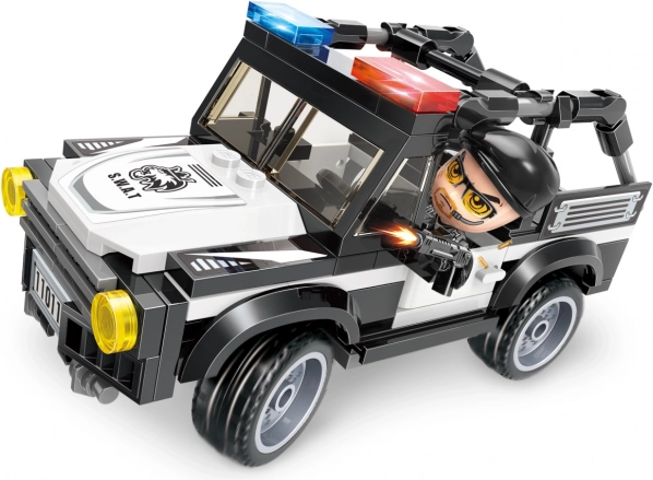 Qman Mine City Police policijski auto građevna set-igra