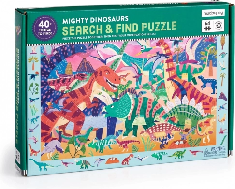 Puzzle Veličanstveni Dinosauri 64 dijelova