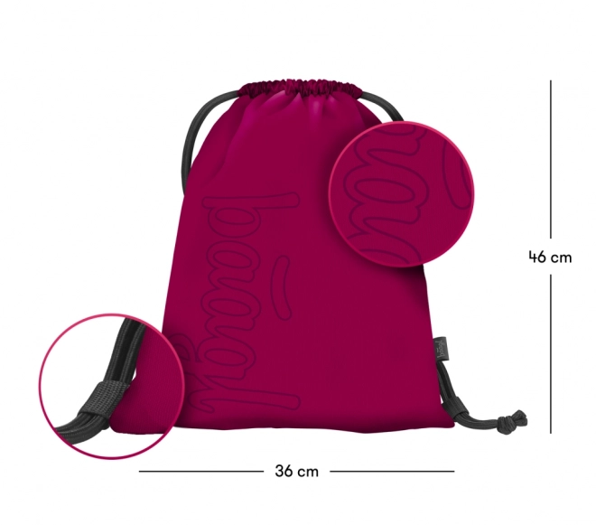 BAAGL 3 SET Coolmate Ruby: ruksak, pernica, vrećica