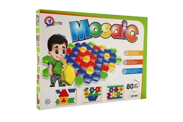 Mozaik kapice 4cm za najmlađe s glatkom površinom 80 komada u kutiji 45x34x4cm 12m+