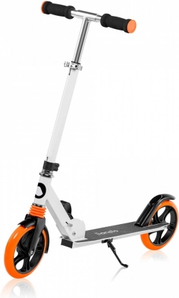 Sklopivi romobil Lionelo Luca White Orange s velikim kotačima