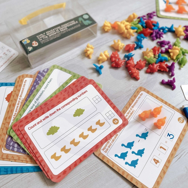 WOOPIE Edukativni Set Učenje Brojanja Montessori Dino Puzzle 95 kom