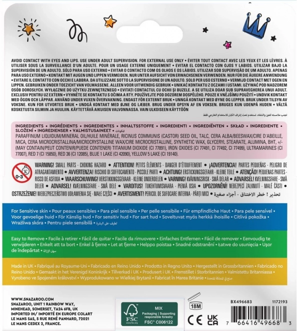 SNAZAROO Set boja za lice, 12 olovki